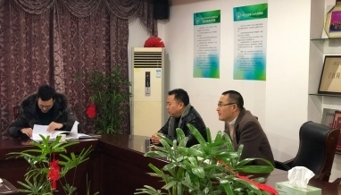 桐鄉(xiāng)市委組織部?jī)尚陆M織驗(yàn)收小組蒞臨立信建設(shè)進(jìn)行驗(yàn)收