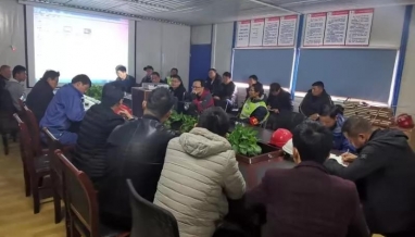 立信｜建筑起重設備管理控制培訓在我司新豐鎮(zhèn)河東苑安置房項目部順利舉行