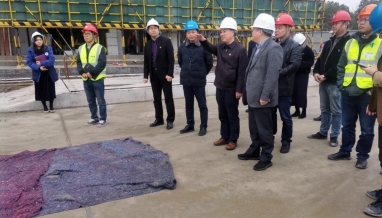 立信 | 嘉興市人大常委會副主任趙建明，嘉興市教育局黨委書記、局長周建新等領(lǐng)導(dǎo)蒞臨我集團清華附高項目調(diào)研、指導(dǎo)工作